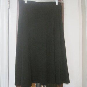 Lightweight "Three Bows" Black A-Line Skirt